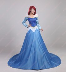 画像2: 高品質 実物撮影 オーロラ姫 眠り姫 プリンセス ドレス 眠れる森の美女  ハロウィン お姫様 風 コスプレ衣装 コスチューム オーダーメイド (2)