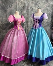 画像1: 高品質 実物撮影 ラプンツェル Rapunzel Tangled 塔の上のラプンツェル ハロウィン お姫様 風 コスプレ衣装 コスチューム オーダーメイド (1)
