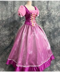 画像3: 高品質 実物撮影 ラプンツェル Rapunzel Tangled 塔の上のラプンツェル ハロウィン お姫様 風 コスプレ衣装 コスチューム オーダーメイド (3)