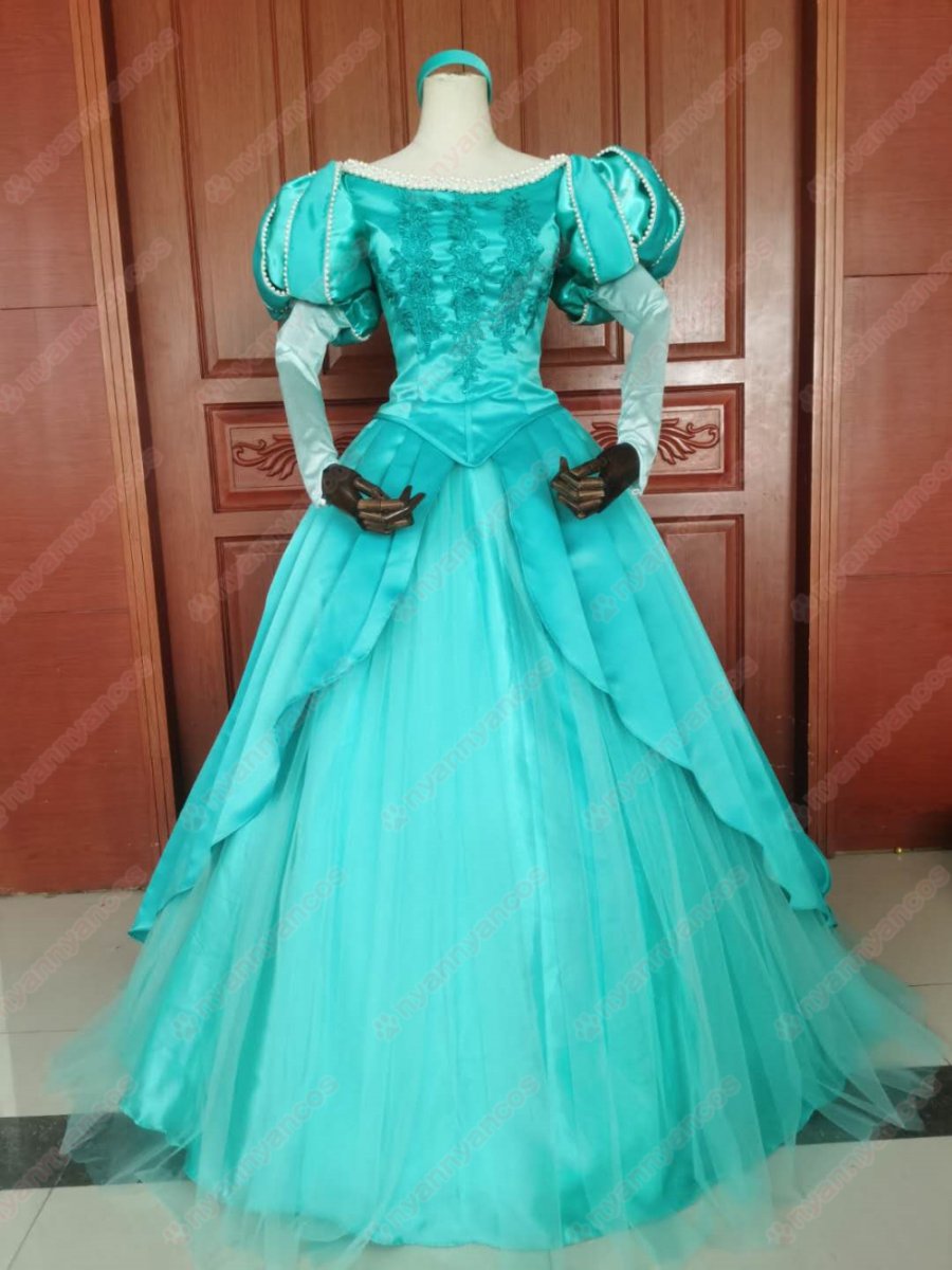 画像1: 高品質 実物撮影 アリエル  Ariel リトル・マーメイド プリンセス ドレス 人魚姫 風 コスプレ衣装 コスチューム オーダーメイド (1)