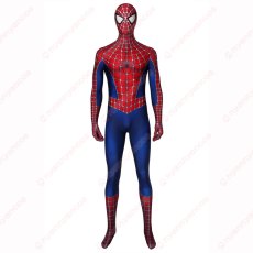 画像1: 高品質 実物撮影 ピーター・パーカー スパイダーマン  Spider-Man  全身タイツ 風 コスプレ衣装  コスチューム (1)