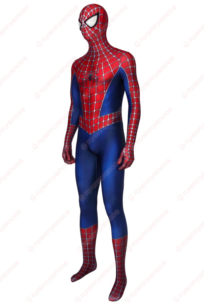 画像2: 高品質 実物撮影 ピーター・パーカー スパイダーマン  Spider-Man  全身タイツ 風 コスプレ衣装  コスチューム (2)