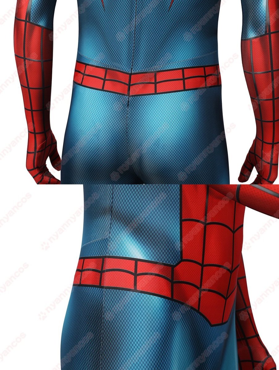 画像11: 高品質 実物撮影 ピーター・パーカー スパイダーマン  Spider-Man  全身タイツ 風 コスプレ衣装  コスチューム (11)
