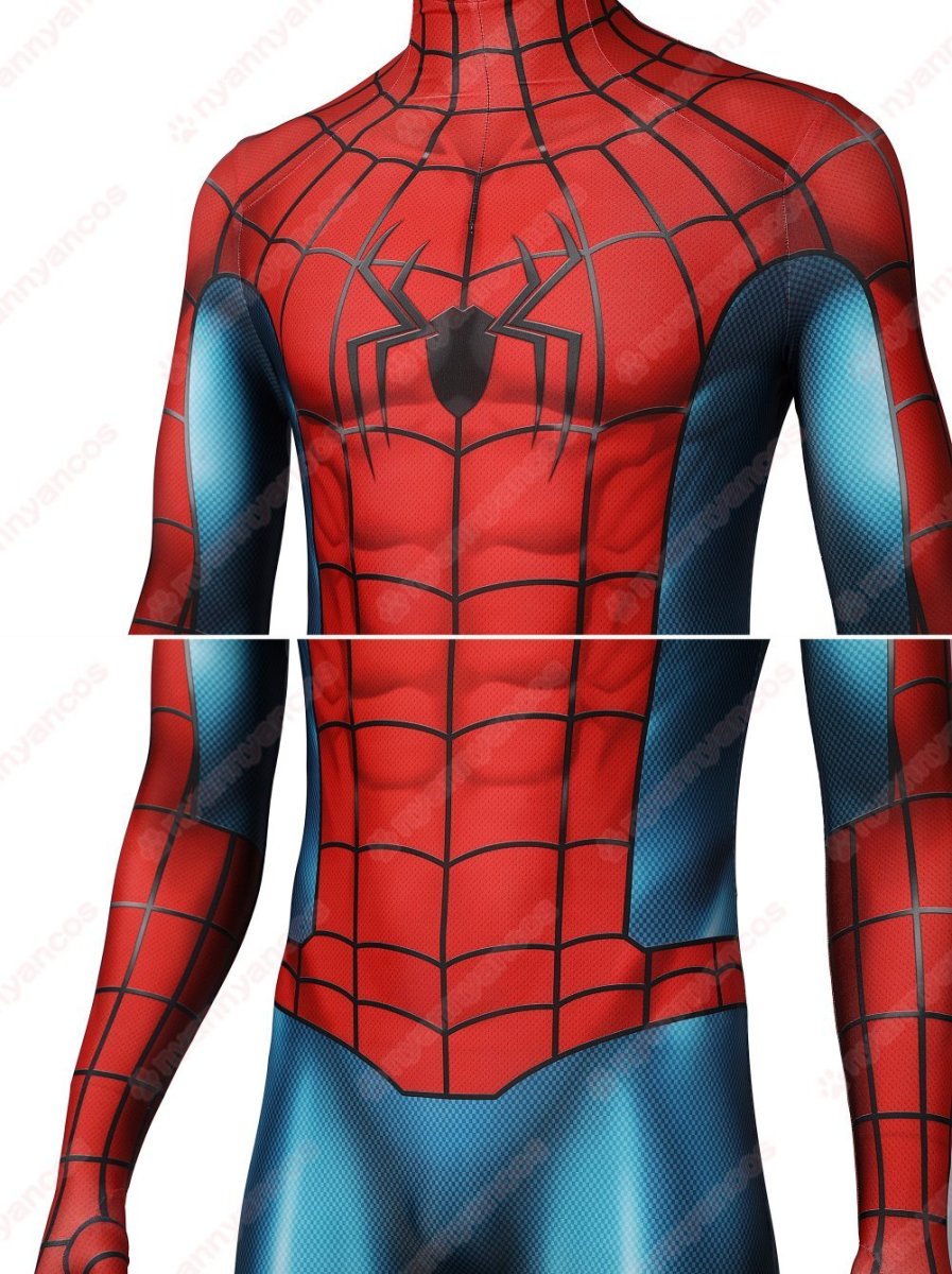 画像9: 高品質 実物撮影 ピーター・パーカー スパイダーマン  Spider-Man  全身タイツ 風 コスプレ衣装  コスチューム (9)