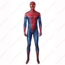 画像1: 高品質 実物撮影 ピーター・パーカー アメイジング・スパイダーマン Spider-Man  全身タイツ 風 コスプレ衣装  コスチューム (1)