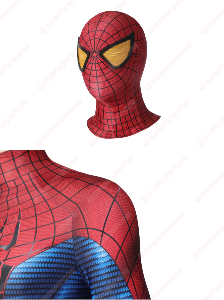 画像10: 高品質 実物撮影 ピーター・パーカー アメイジング・スパイダーマン Spider-Man  全身タイツ 風 コスプレ衣装  コスチューム (10)