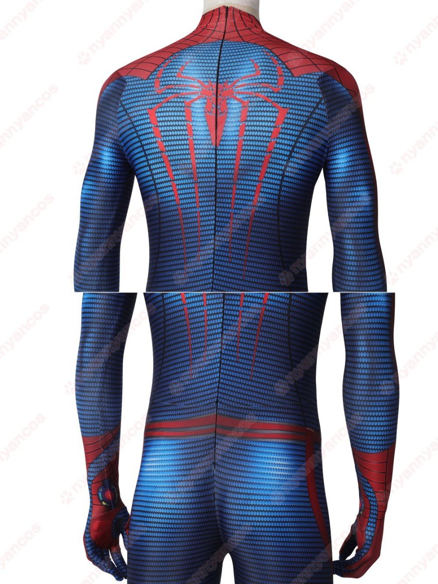 画像12: 高品質 実物撮影 ピーター・パーカー アメイジング・スパイダーマン Spider-Man  全身タイツ 風 コスプレ衣装  コスチューム (12)