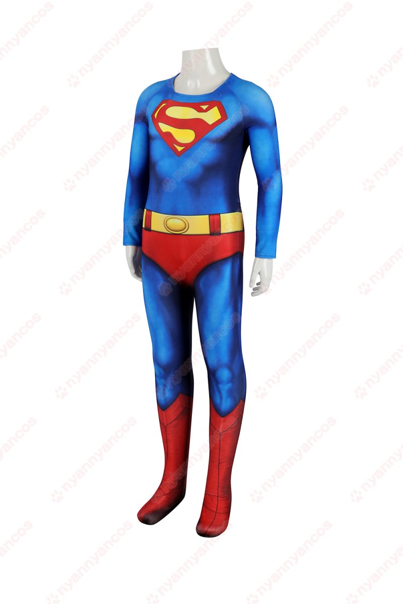 画像5: 高品質 実物撮影  子供Ver Superman スーパーマン クラーク・ケント 1978映画 全身タイツ 風 コスチューム コスプレ衣装 (5)