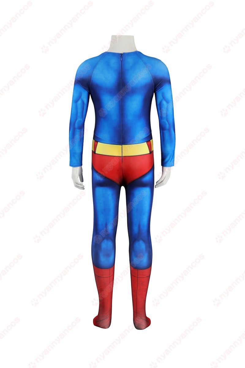 画像7: 高品質 実物撮影  子供Ver Superman スーパーマン クラーク・ケント 1978映画 全身タイツ 風 コスチューム コスプレ衣装 (7)