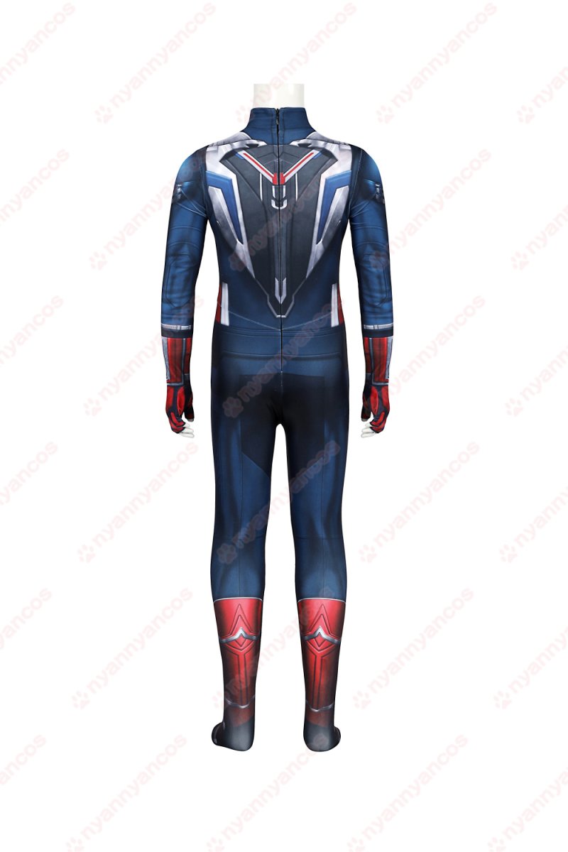 画像4: 高品質 実物撮影 サム・ウィルソン キャプテン・アメリカ：ブレイブ・ニュー・ワールド  子供向 全身タイツ 風 コスプレ衣装 コスチューム (4)