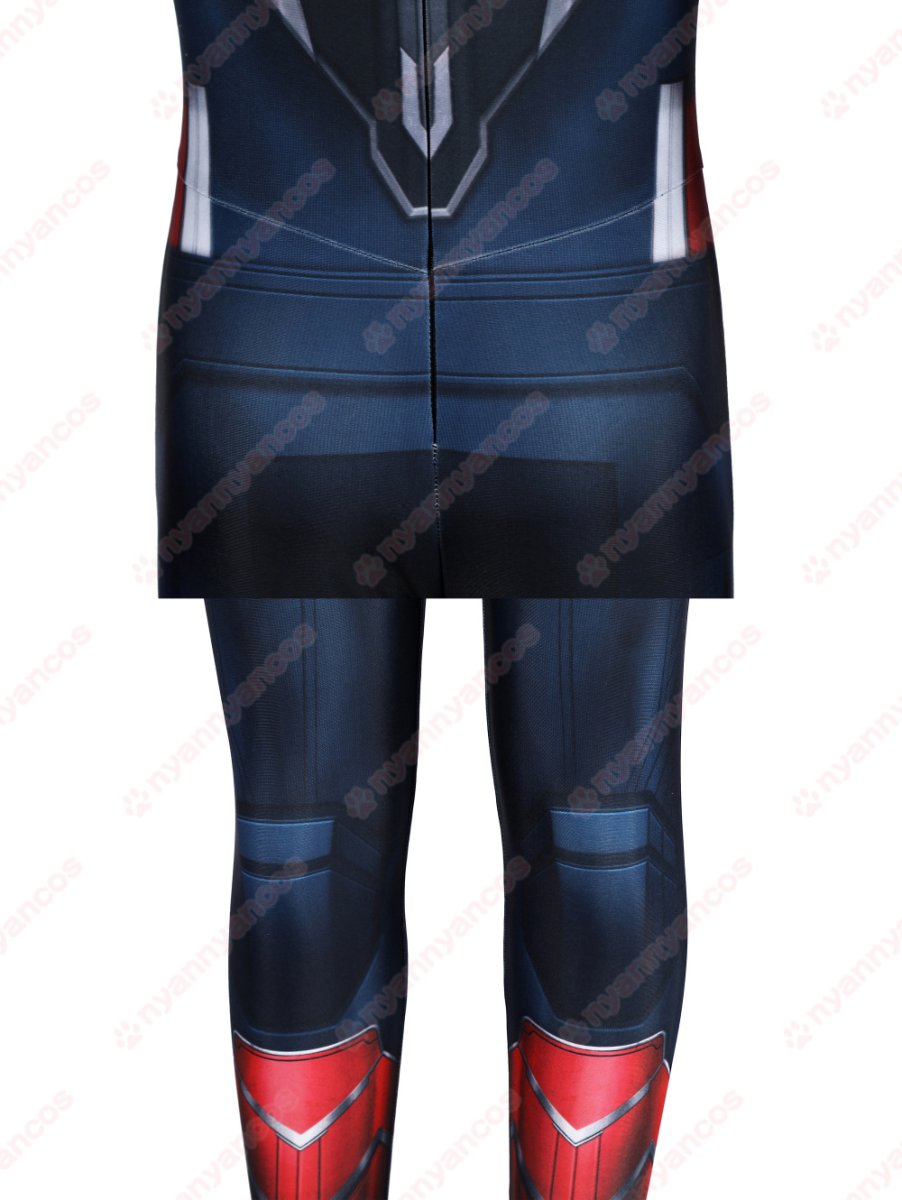 画像9: 高品質 実物撮影 サム・ウィルソン キャプテン・アメリカ：ブレイブ・ニュー・ワールド  子供向 全身タイツ 風 コスプレ衣装 コスチューム (9)