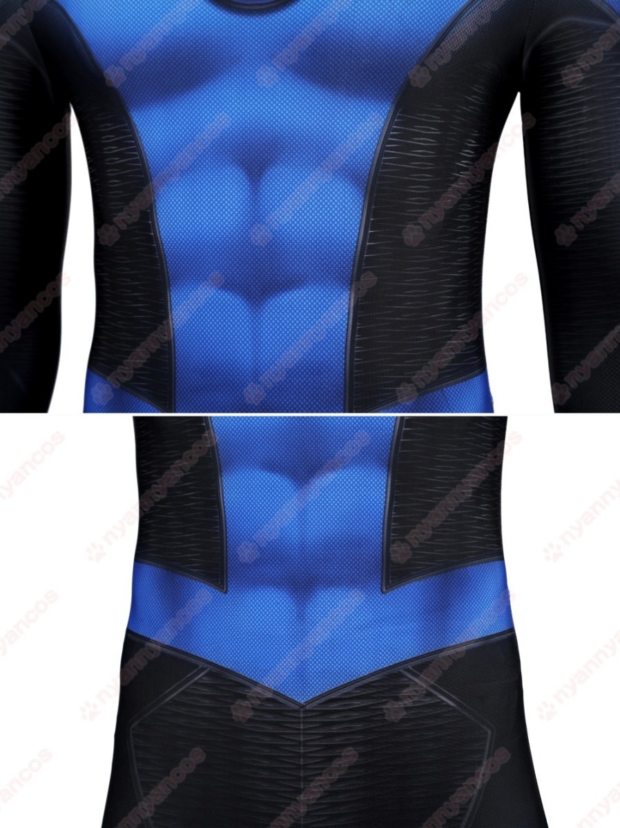 画像11: 高品質 実物撮影 ピーター・パーカー ニューブルー・スーツ スパイダーマン 2 Spider-Man 2  全身タイツ 風 コスプレ衣装  コスチューム (11)