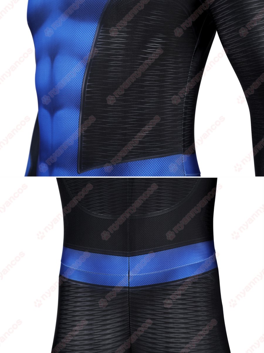 画像13: 高品質 実物撮影 ピーター・パーカー ニューブルー・スーツ スパイダーマン 2 Spider-Man 2  全身タイツ 風 コスプレ衣装  コスチューム (13)