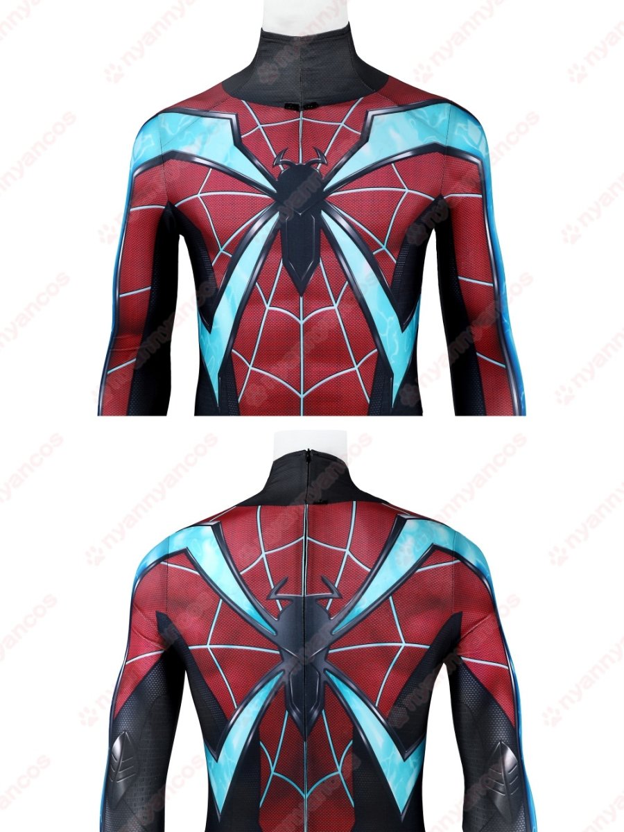 画像11: 高品質 実物撮影 マイルズ マイルス・モラレス スパイダーマン 2 Spider-Man 2  全身タイツ 風 コスプレ衣装  コスチューム (11)