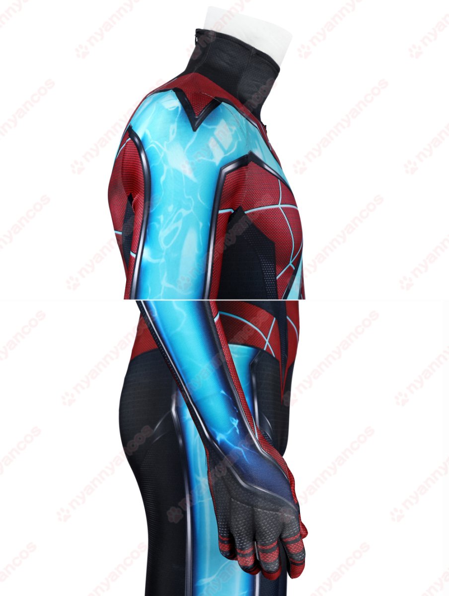 画像13: 高品質 実物撮影 マイルズ マイルス・モラレス スパイダーマン 2 Spider-Man 2  全身タイツ 風 コスプレ衣装  コスチューム (13)
