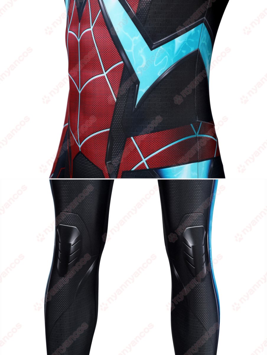 画像14: 高品質 実物撮影 マイルズ マイルス・モラレス スパイダーマン 2 Spider-Man 2  全身タイツ 風 コスプレ衣装  コスチューム (14)