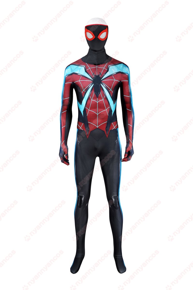 画像2: 高品質 実物撮影 マイルズ マイルス・モラレス スパイダーマン 2 Spider-Man 2  全身タイツ 風 コスプレ衣装  コスチューム (2)