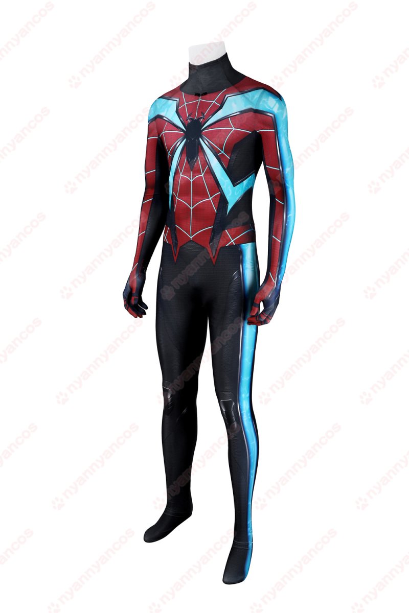 画像4: 高品質 実物撮影 マイルズ マイルス・モラレス スパイダーマン 2 Spider-Man 2  全身タイツ 風 コスプレ衣装  コスチューム (4)