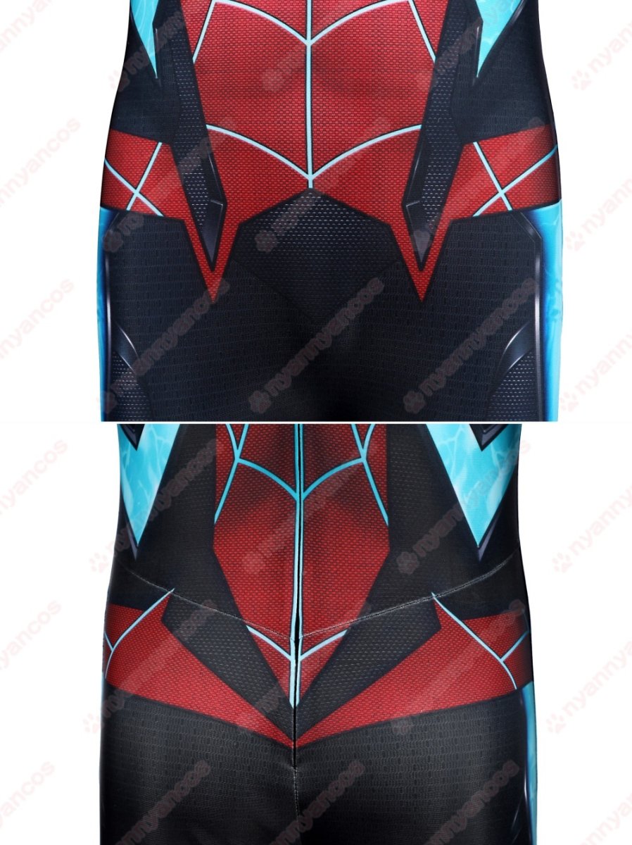 画像10: 高品質 実物撮影 子供Ver マイルズ・モラレス スパイダーマン 2 Spider-Man 2  全身タイツ 風 コスプレ衣装  コスチューム (10)