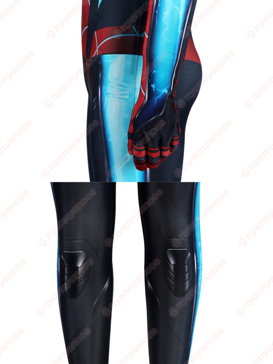 画像11: 高品質 実物撮影 子供Ver マイルズ・モラレス スパイダーマン 2 Spider-Man 2  全身タイツ 風 コスプレ衣装  コスチューム (11)