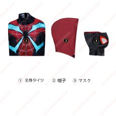 画像13: 高品質 実物撮影 子供Ver マイルズ・モラレス スパイダーマン 2 Spider-Man 2  全身タイツ 風 コスプレ衣装  コスチューム (13)