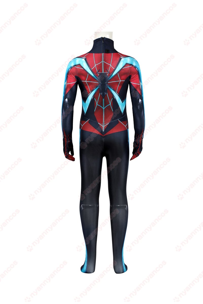 画像6: 高品質 実物撮影 子供Ver マイルズ・モラレス スパイダーマン 2 Spider-Man 2  全身タイツ 風 コスプレ衣装  コスチューム (6)