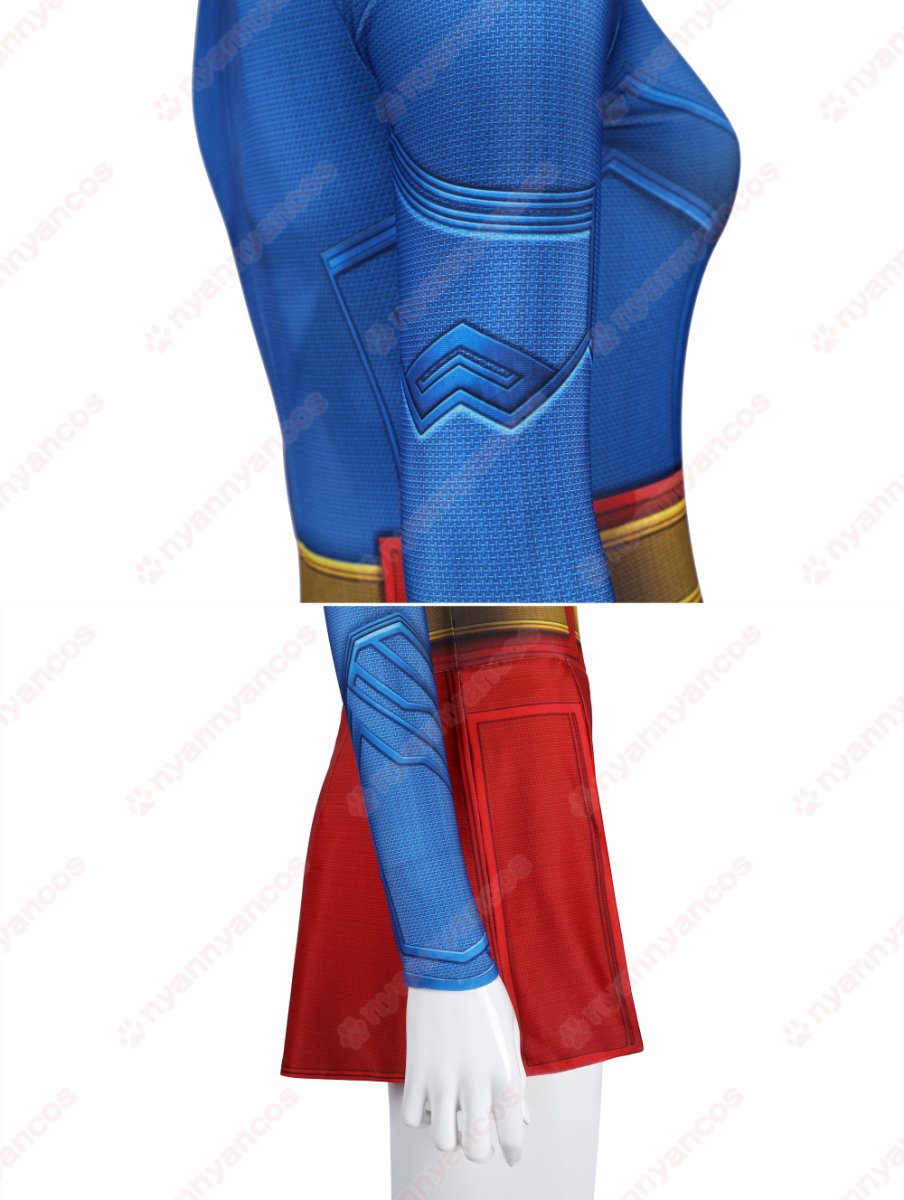 画像11: 高品質 実物撮影 スーパーガール Supergirl  2025映画 スーパーマン：レガシー  全身タイツ 風  コスチューム コスプレ衣装 (11)