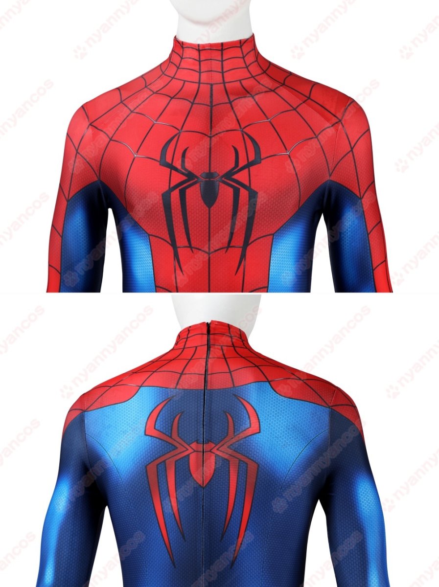 画像12: 高品質 実物撮影 ピーター・パーカー スパイダーマン：ブランド・ニュー・デイ  Spider-Man  全身タイツ 風 コスプレ衣装  コスチューム (12)