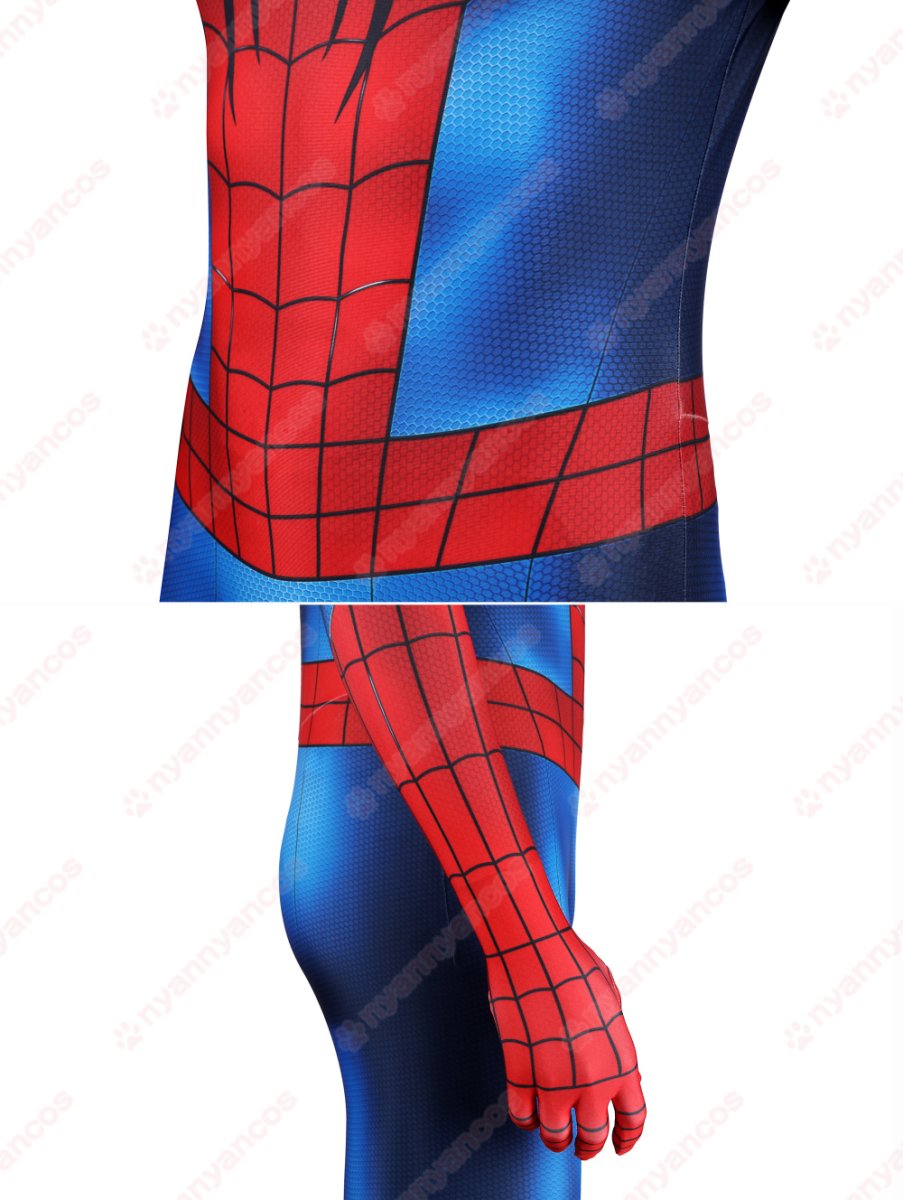 画像13: 高品質 実物撮影 ピーター・パーカー スパイダーマン：ブランド・ニュー・デイ  Spider-Man  全身タイツ 風 コスプレ衣装  コスチューム (13)