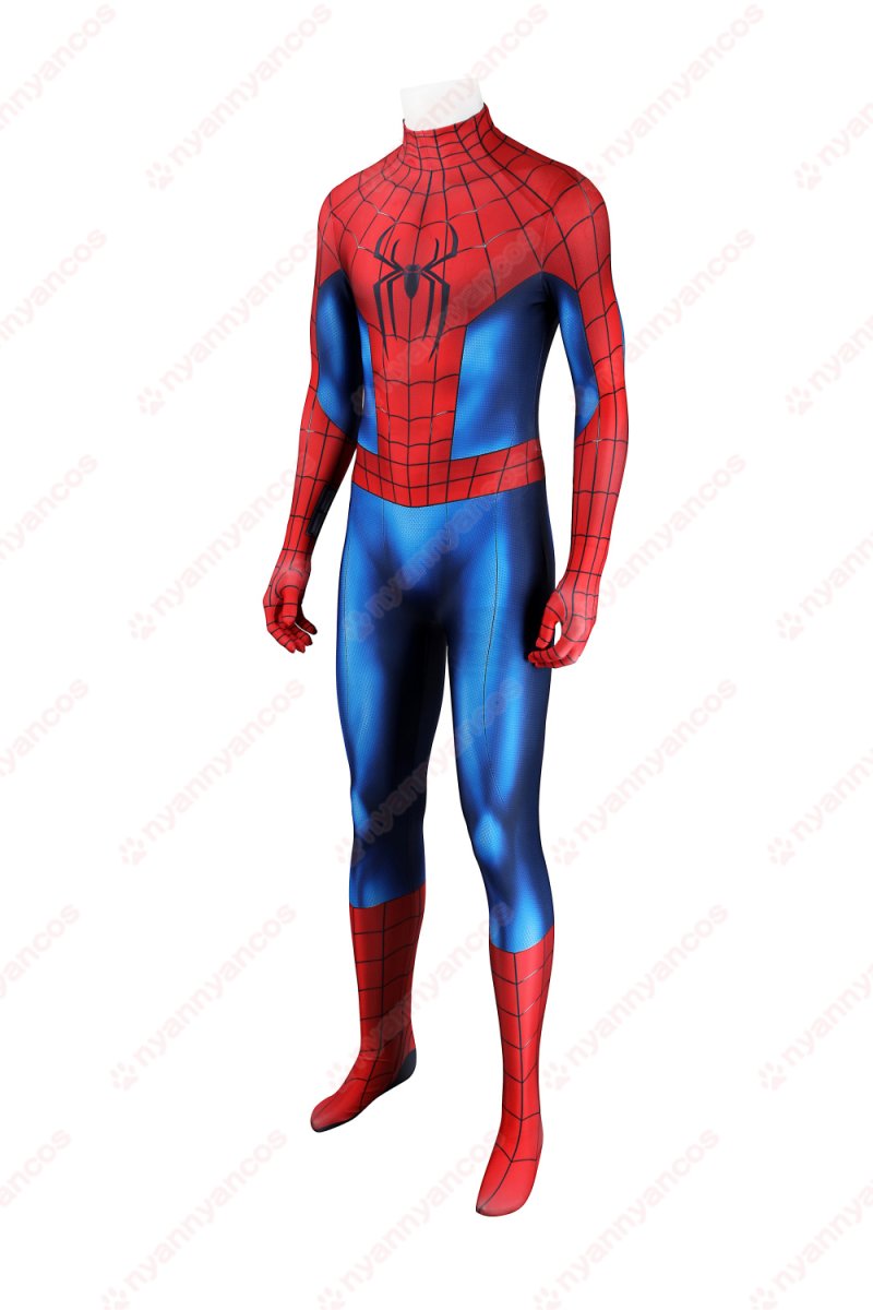 画像4: 高品質 実物撮影 ピーター・パーカー スパイダーマン：ブランド・ニュー・デイ  Spider-Man  全身タイツ 風 コスプレ衣装  コスチューム (4)
