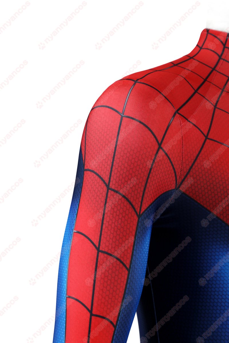 画像8: 高品質 実物撮影 ピーター・パーカー スパイダーマン：ブランド・ニュー・デイ  Spider-Man  全身タイツ 風 コスプレ衣装  コスチューム (8)
