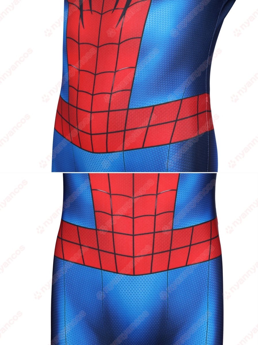 画像9: 高品質 実物撮影 子供Ver ピーター・パーカー スパイダーマン：ブランド・ニュー・デイ  Spider-Man  全身タイツ 風 コスプレ衣装  コスチューム (9)