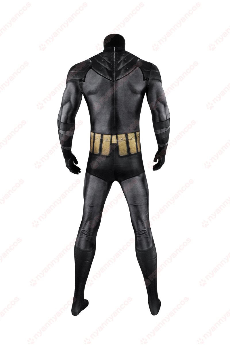 画像10: 高品質 実物撮影 アブソリュート・バットマン 絶対バットマン ブルース・ウェイン  全身タイツ 風 コスプレ衣装  コスチューム (10)