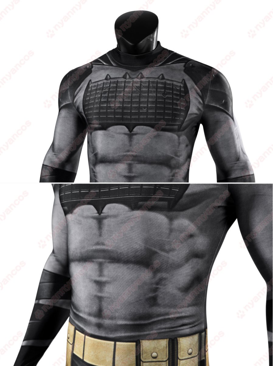 画像12: 高品質 実物撮影 アブソリュート・バットマン 絶対バットマン ブルース・ウェイン  全身タイツ 風 コスプレ衣装  コスチューム (12)