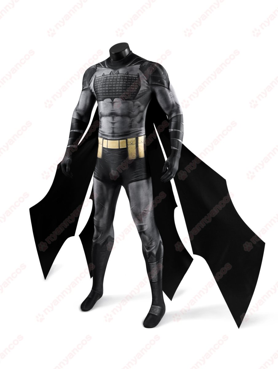 画像4: 高品質 実物撮影 アブソリュート・バットマン 絶対バットマン ブルース・ウェイン  全身タイツ 風 コスプレ衣装  コスチューム (4)