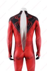 画像7: 高品質 実物撮影 スカーレットスパイダー スーツ スパイダーマン   Spider-Man  全身タイツ 風 コスプレ衣装  コスチューム (7)