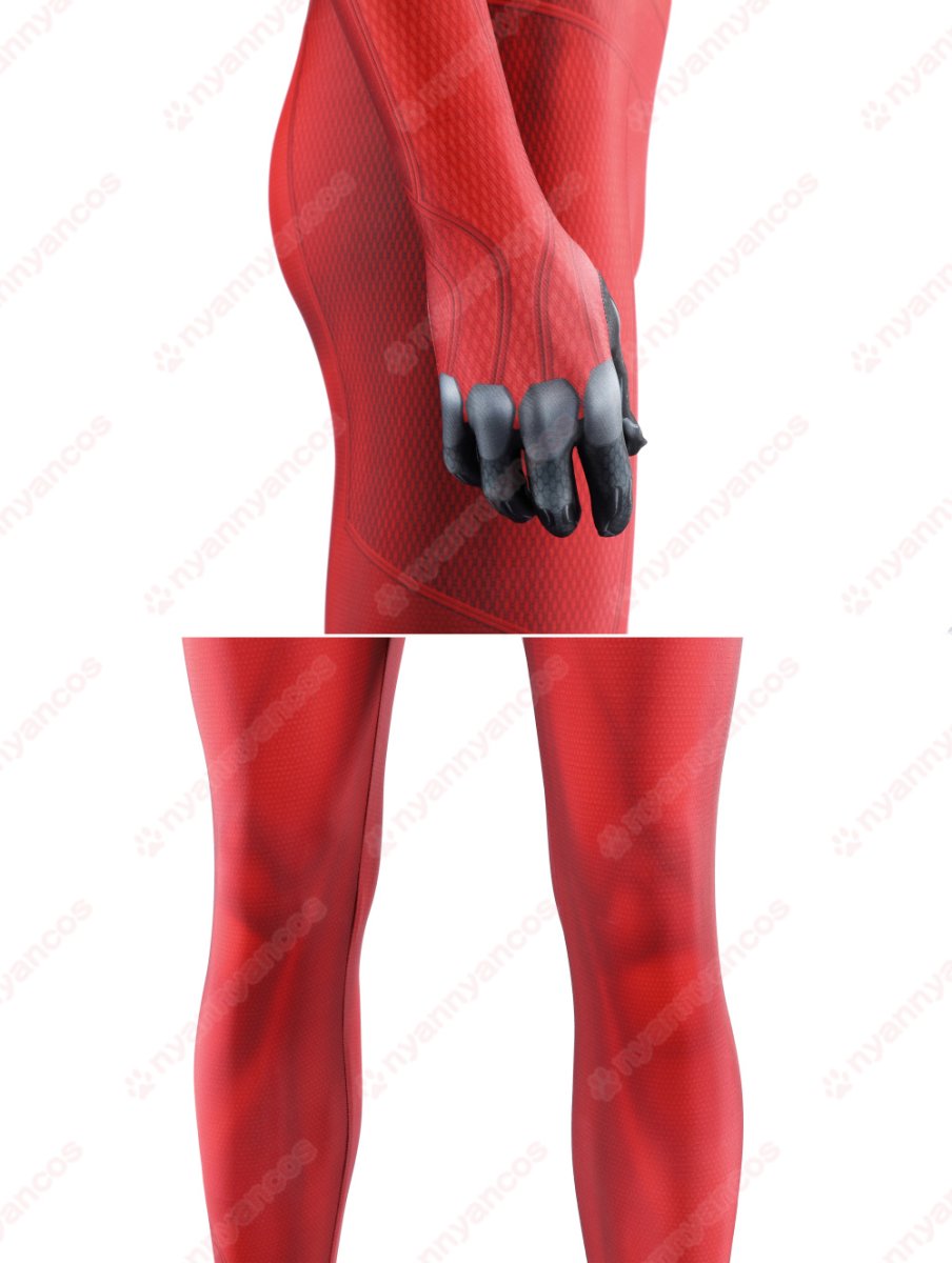 画像14: 高品質 実物撮影 スカーレットスパイダー スーツ スパイダーマン   Spider-Man  全身タイツ 風 コスプレ衣装  コスチューム (14)