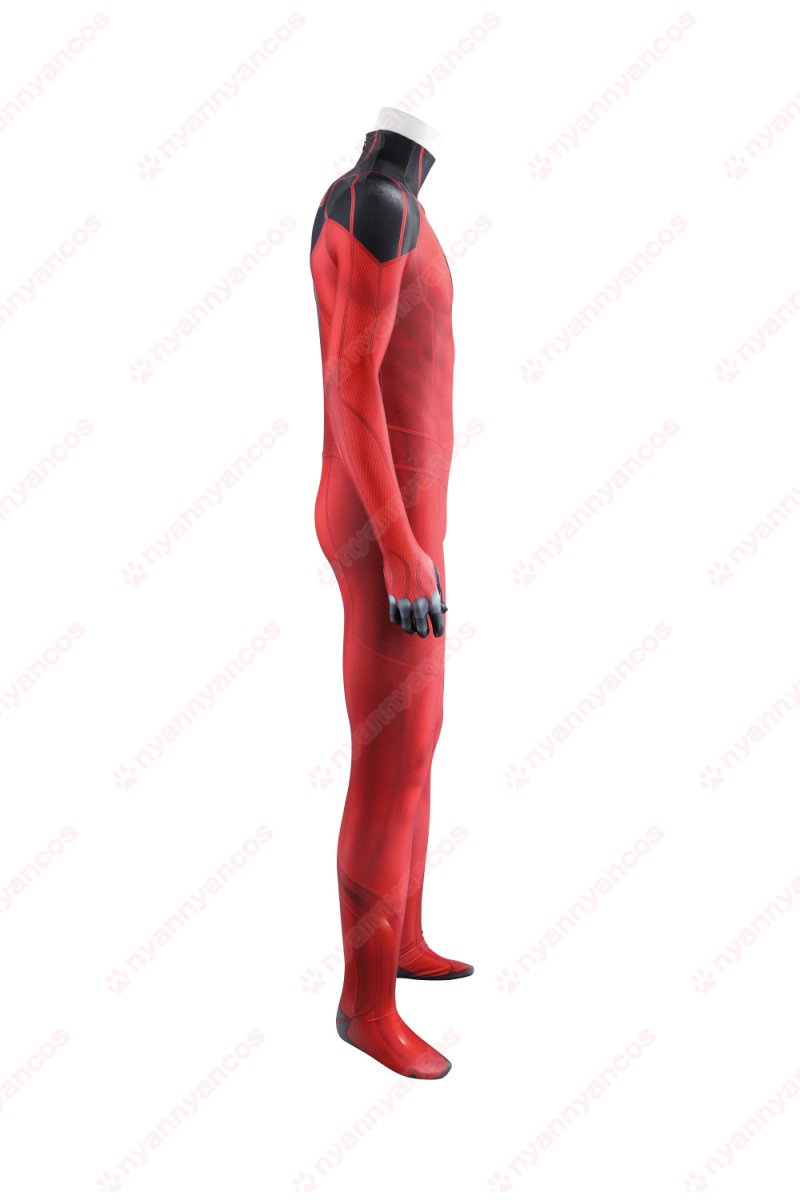画像5: 高品質 実物撮影 スカーレットスパイダー スーツ スパイダーマン   Spider-Man  全身タイツ 風 コスプレ衣装  コスチューム (5)