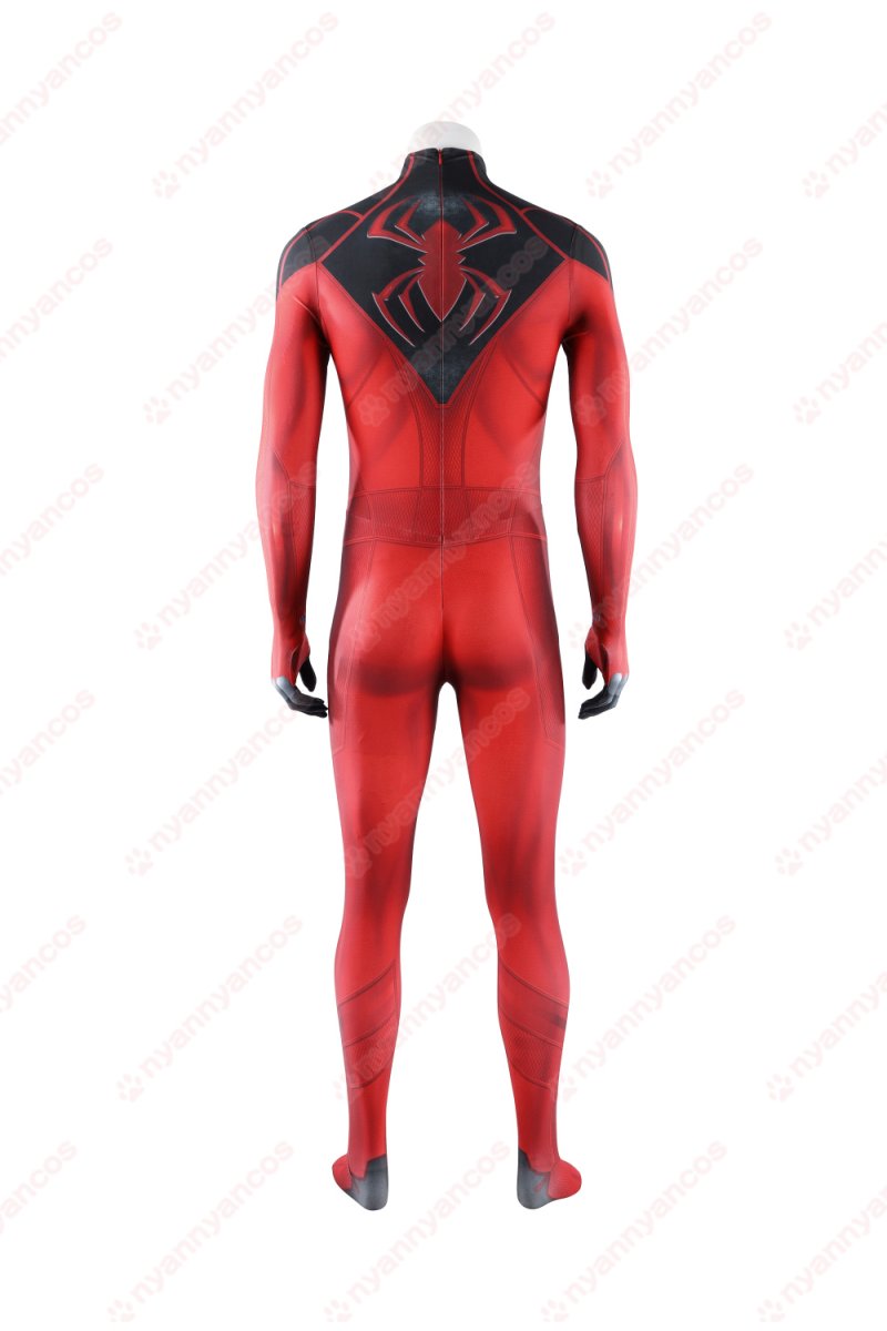 画像6: 高品質 実物撮影 スカーレットスパイダー スーツ スパイダーマン   Spider-Man  全身タイツ 風 コスプレ衣装  コスチューム (6)