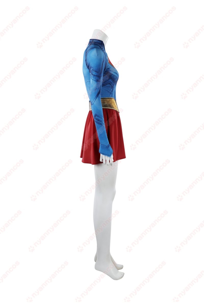 画像10: 高品質 実物撮影  カラ・ゾー＝エル  スーパーガール Supergirl  風  コスチューム コスプレ衣装 (10)