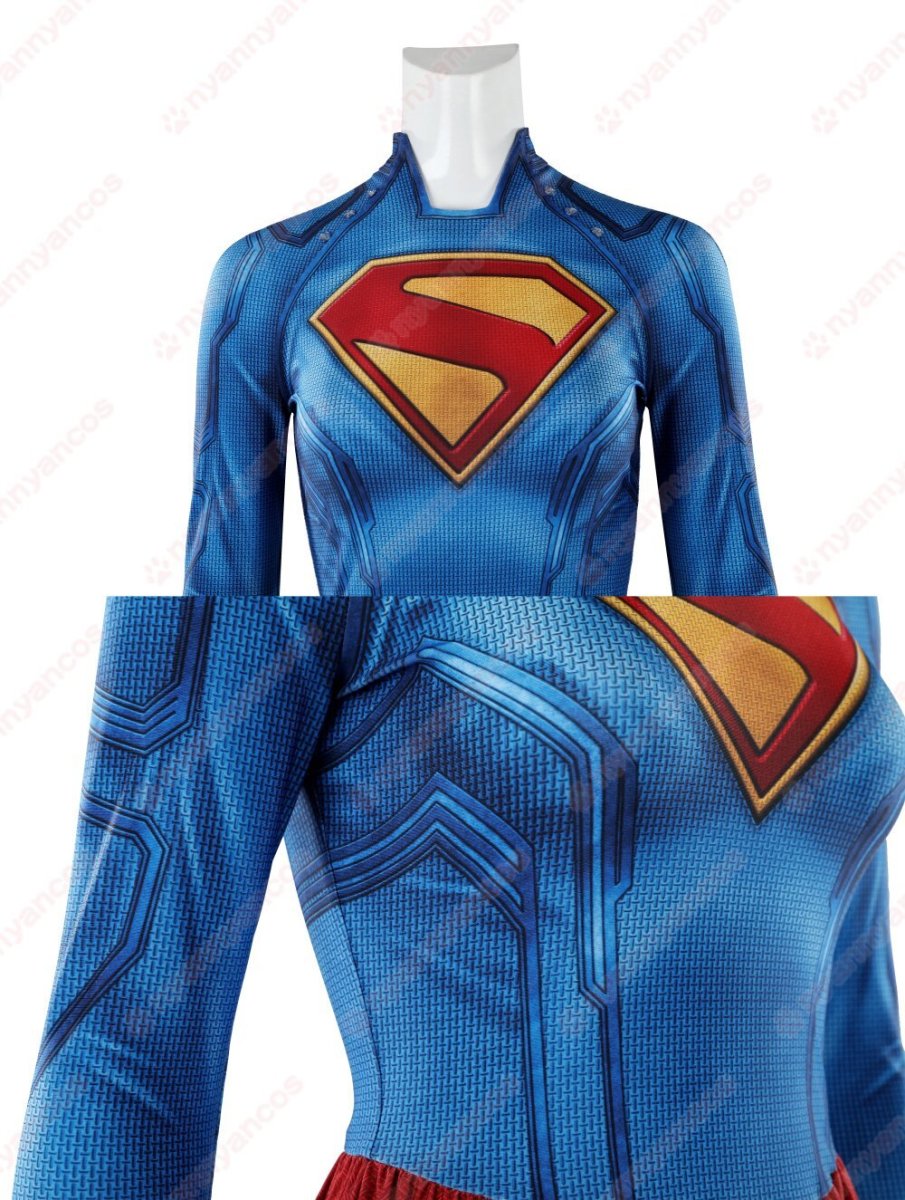 画像15: 高品質 実物撮影  カラ・ゾー＝エル  スーパーガール Supergirl  風  コスチューム コスプレ衣装 (15)
