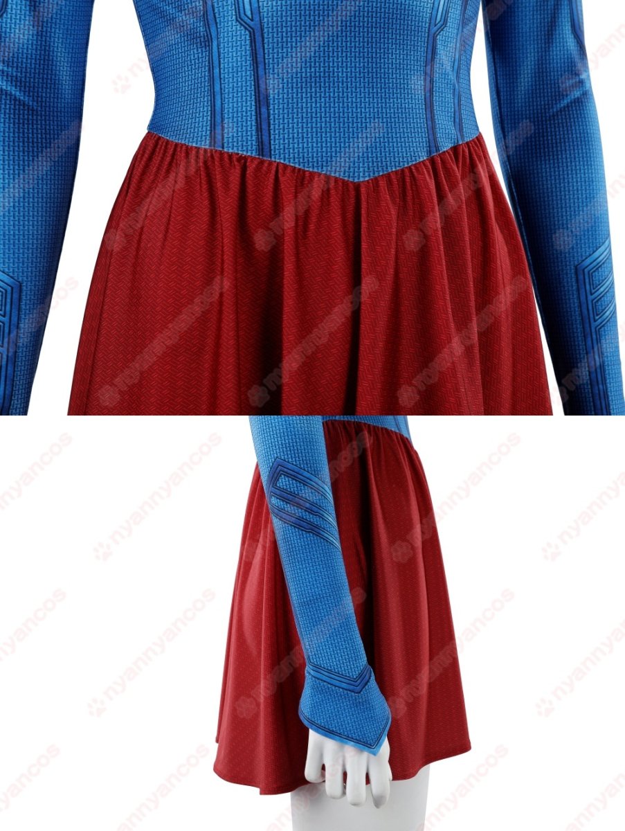 画像17: 高品質 実物撮影  カラ・ゾー＝エル  スーパーガール Supergirl  風  コスチューム コスプレ衣装 (17)