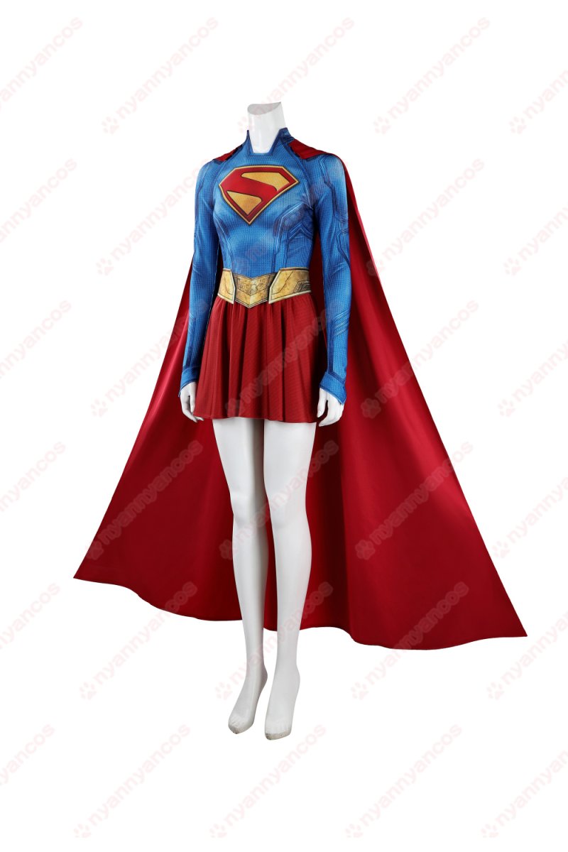 画像4: 高品質 実物撮影  カラ・ゾー＝エル  スーパーガール Supergirl  風  コスチューム コスプレ衣装 (4)