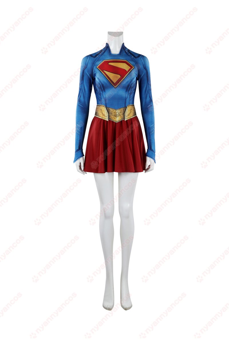 画像8: 高品質 実物撮影  カラ・ゾー＝エル  スーパーガール Supergirl  風  コスチューム コスプレ衣装 (8)