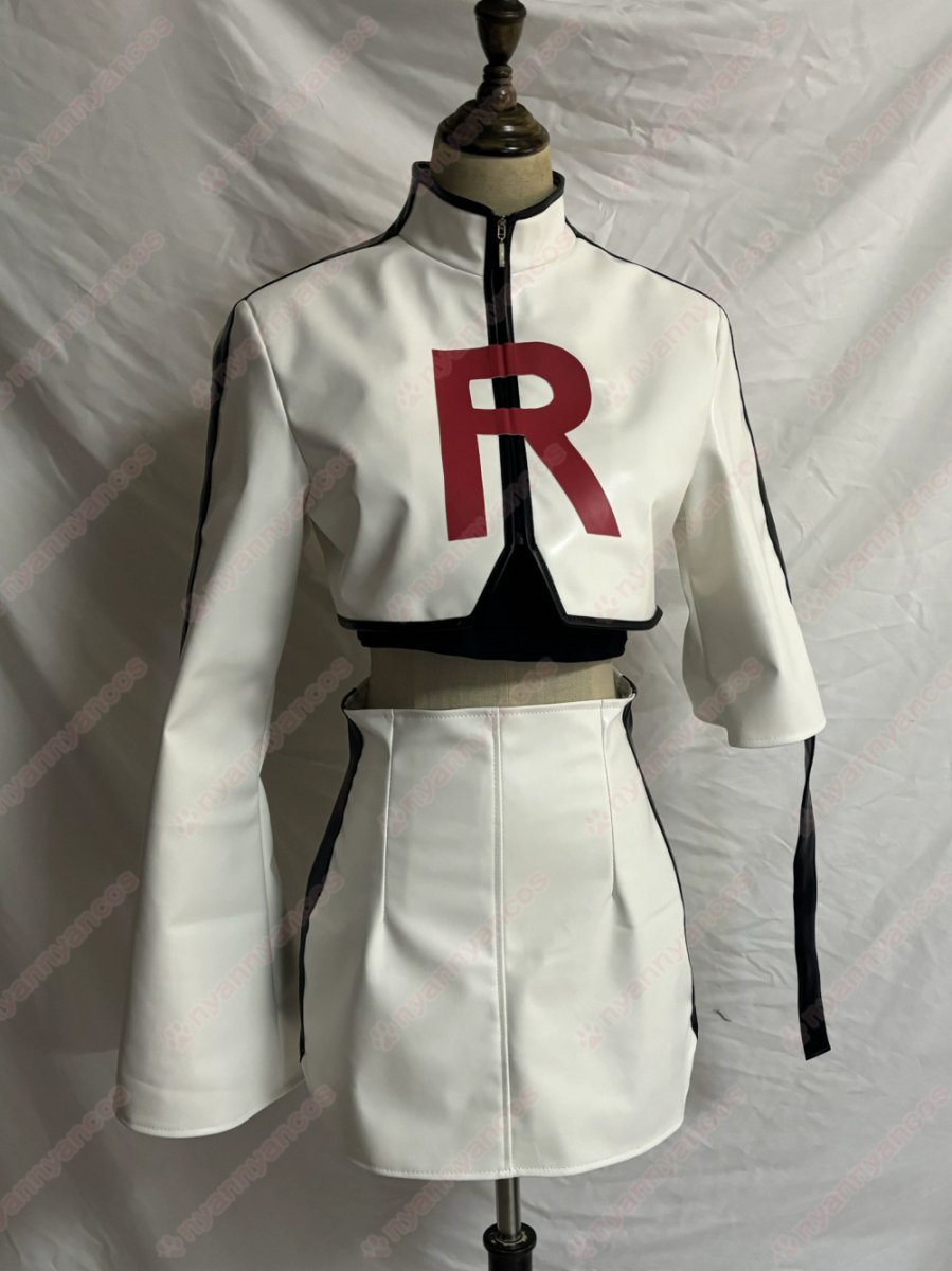 画像2: 高品質 実物撮影  ムサシ ロケット団 ポケットモンスター 風 コスプレ衣装 コスチューム オーダーメイド (2)