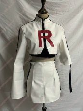 画像2: 高品質 実物撮影  ムサシ ロケット団 ポケットモンスター 風 コスプレ衣装 コスチューム オーダーメイド (2)