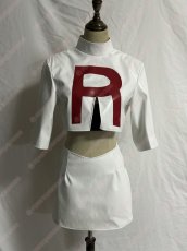 画像2: 高品質 実物撮影  ムサシ コジロウ ロケット団 ポケットモンスター 風 コスプレ衣装 コスチューム オーダーメイド (2)