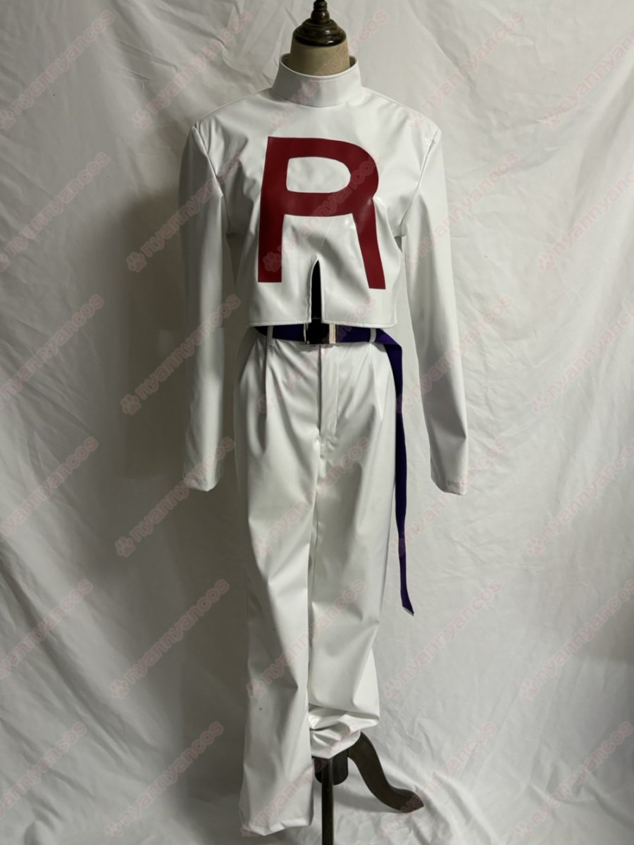 画像4: 高品質 実物撮影  ムサシ コジロウ ロケット団 ポケットモンスター 風 コスプレ衣装 コスチューム オーダーメイド (4)