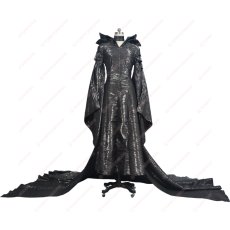 画像1: 高品質 実物撮影  マレフィセント  Maleficent  映画 マレフィセント  帽子付き  風  ハロウィン コスプレ衣装  コスチューム オーダーメイド (1)