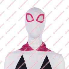 画像5: 高品質 実物撮影 スパイダーマン: スパイダーバース Spider-Man: Into the Spider-Verse グウェン・ステイシー / スパイダー・グウェン  コスプレ衣装 コスチューム (5)